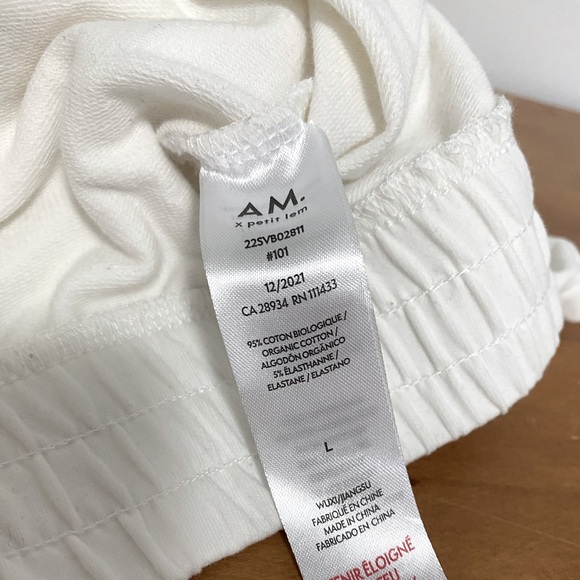 AM. x petit lem cotton shorts, white - Picture 4 of 14